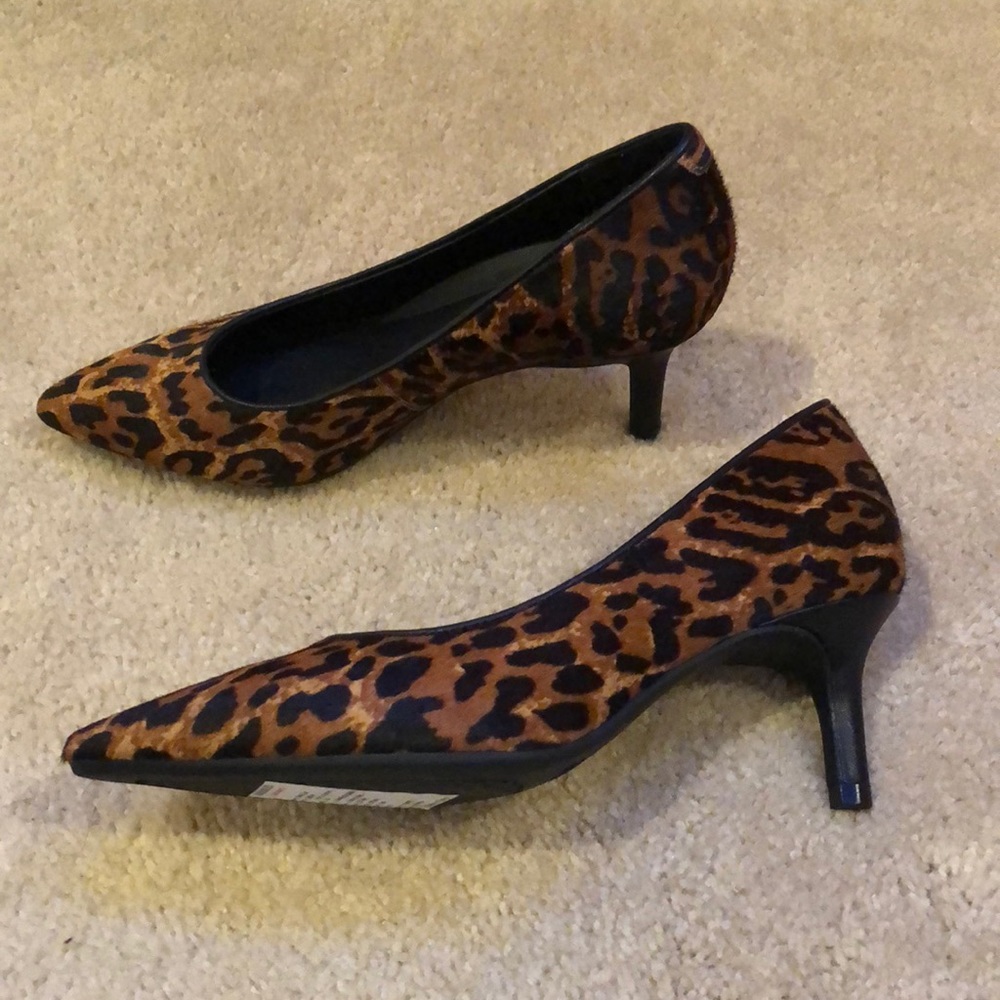 Leopard print heels